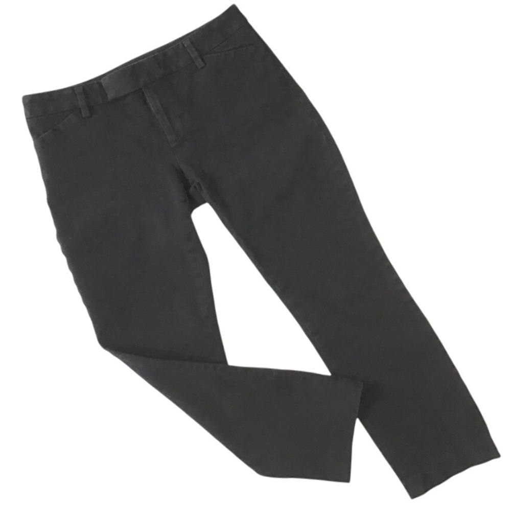 Gap Slim Cropped Pants Two Way Stretch True Black Size 2 Regular